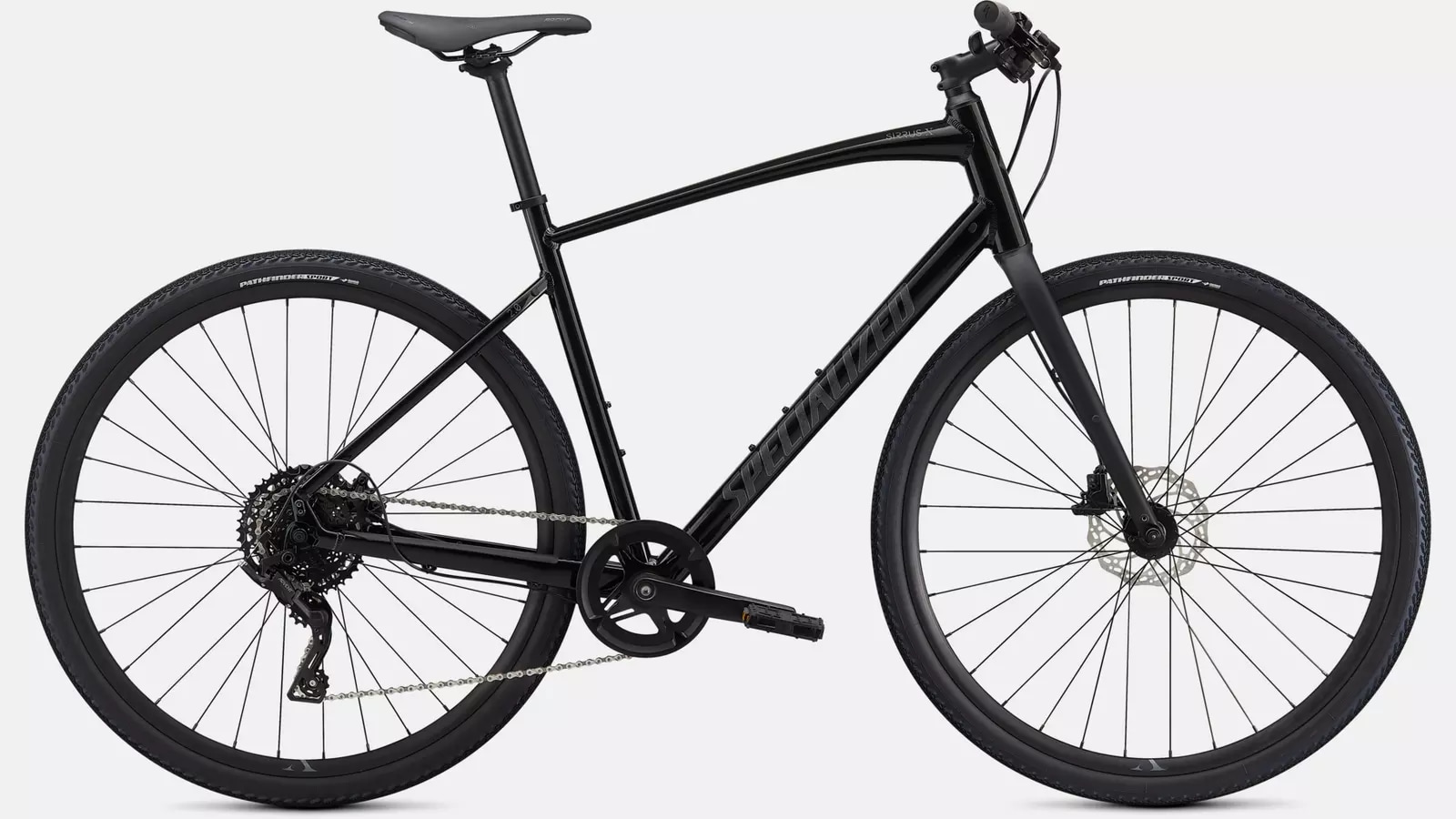 Specialized Cykel, Sirrus X 2.0, Gloss Black/Satin Charcoal Reflective