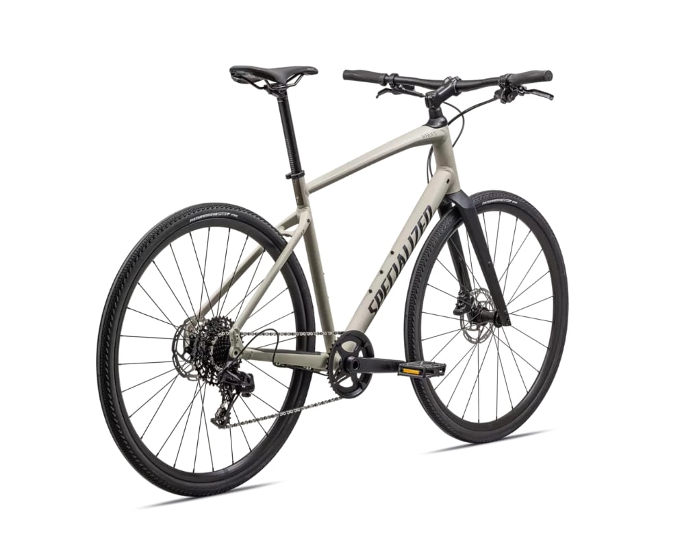 Specialized Cykel, Sirrus X 4.0, GLOSS WHITE MOUNTAINS / TAUPE / SATIN BLACK REFLECTIVE