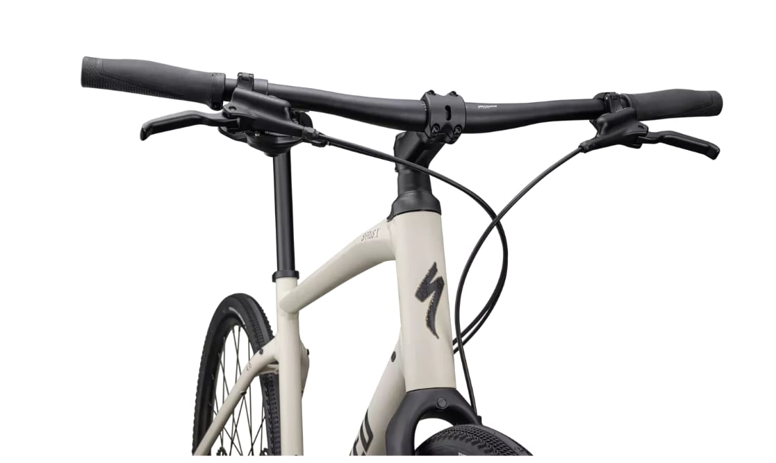 Specialized Cykel, Sirrus X 4.0, GLOSS WHITE MOUNTAINS / TAUPE / SATIN BLACK REFLECTIVE