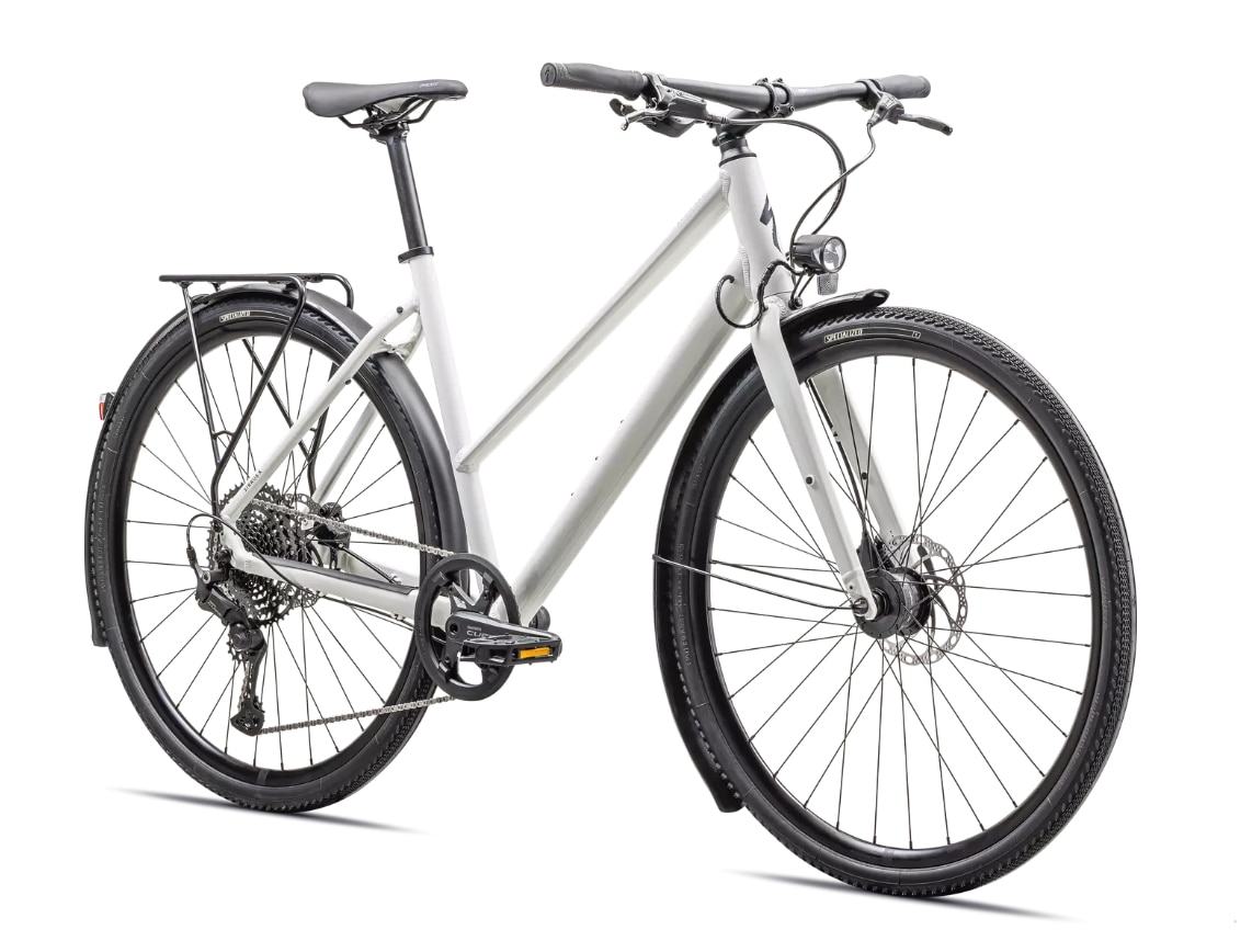 Specialized Cykel, Sirrus X 3.0 EQ Step-Through, GLOSS STONE / DUNE WHITE / DARK NAVY