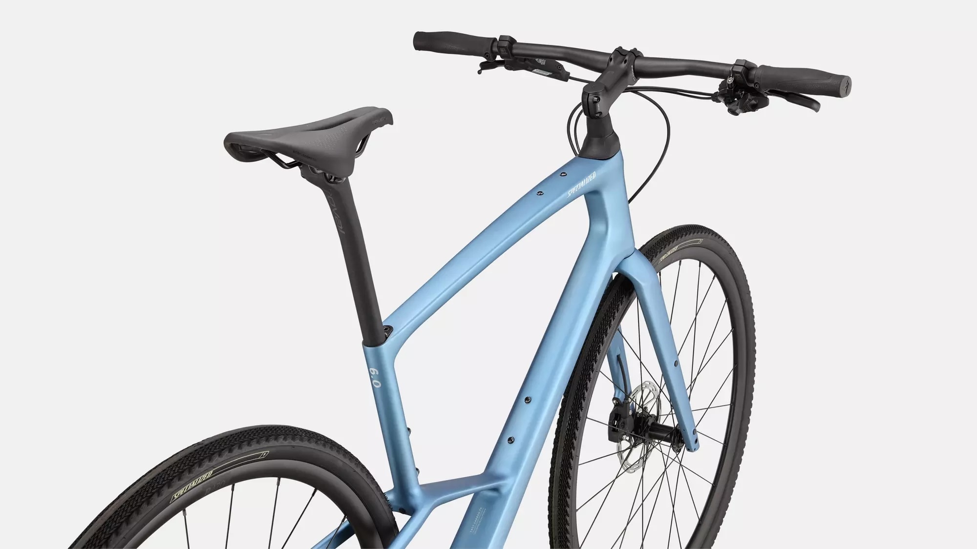 Specialized Cykel, Sirrus X 6.0, Satin Glacial Metallic/ Sliver Dust Frost Reflective