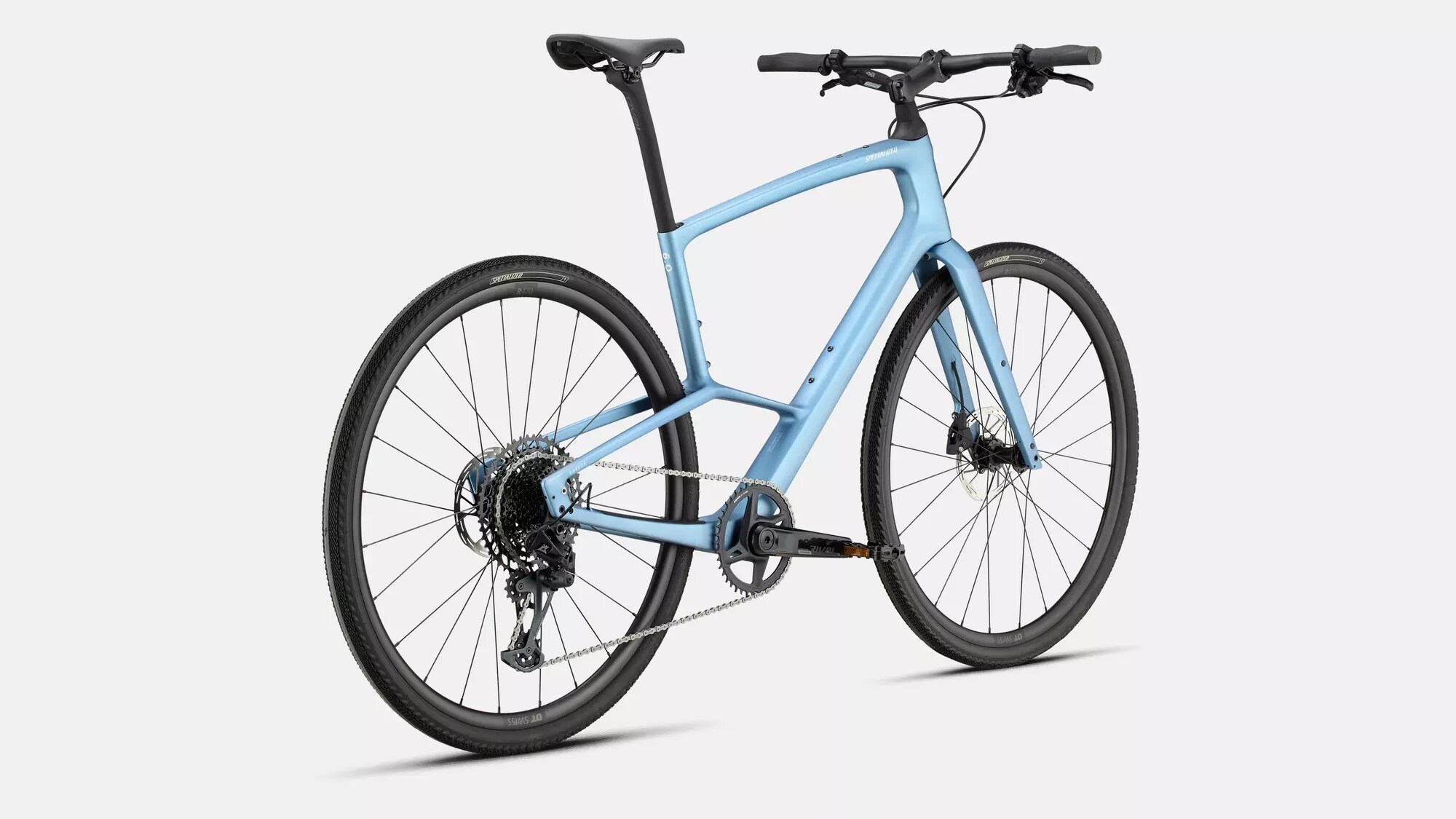 Specialized Cykel, Sirrus X 6.0, Satin Glacial Metallic/ Sliver Dust Frost Reflective