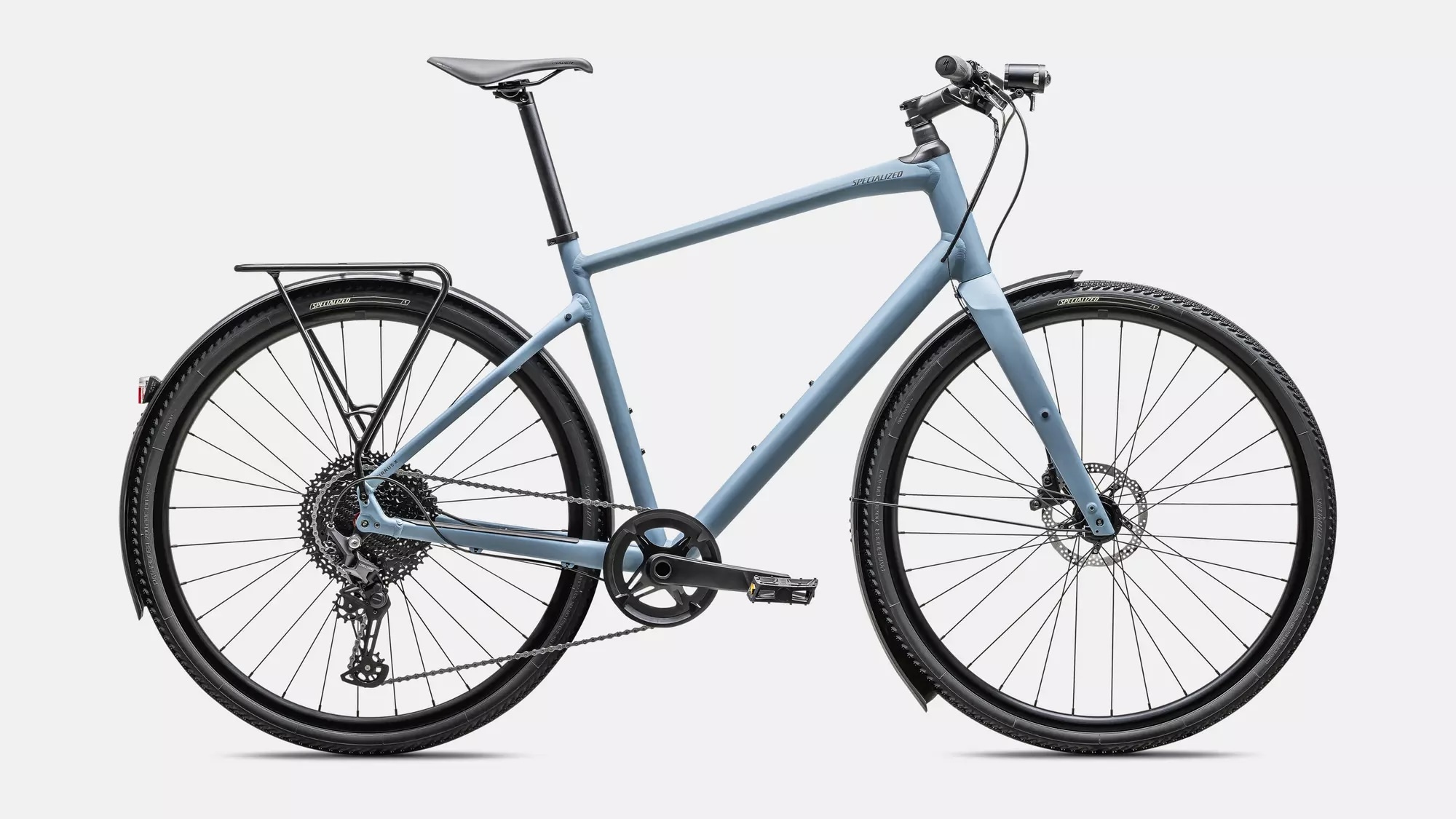 Specialized Cykel, Sirrus X 4.0 EQ, Satin Storm Grey / Charcoal Reflective