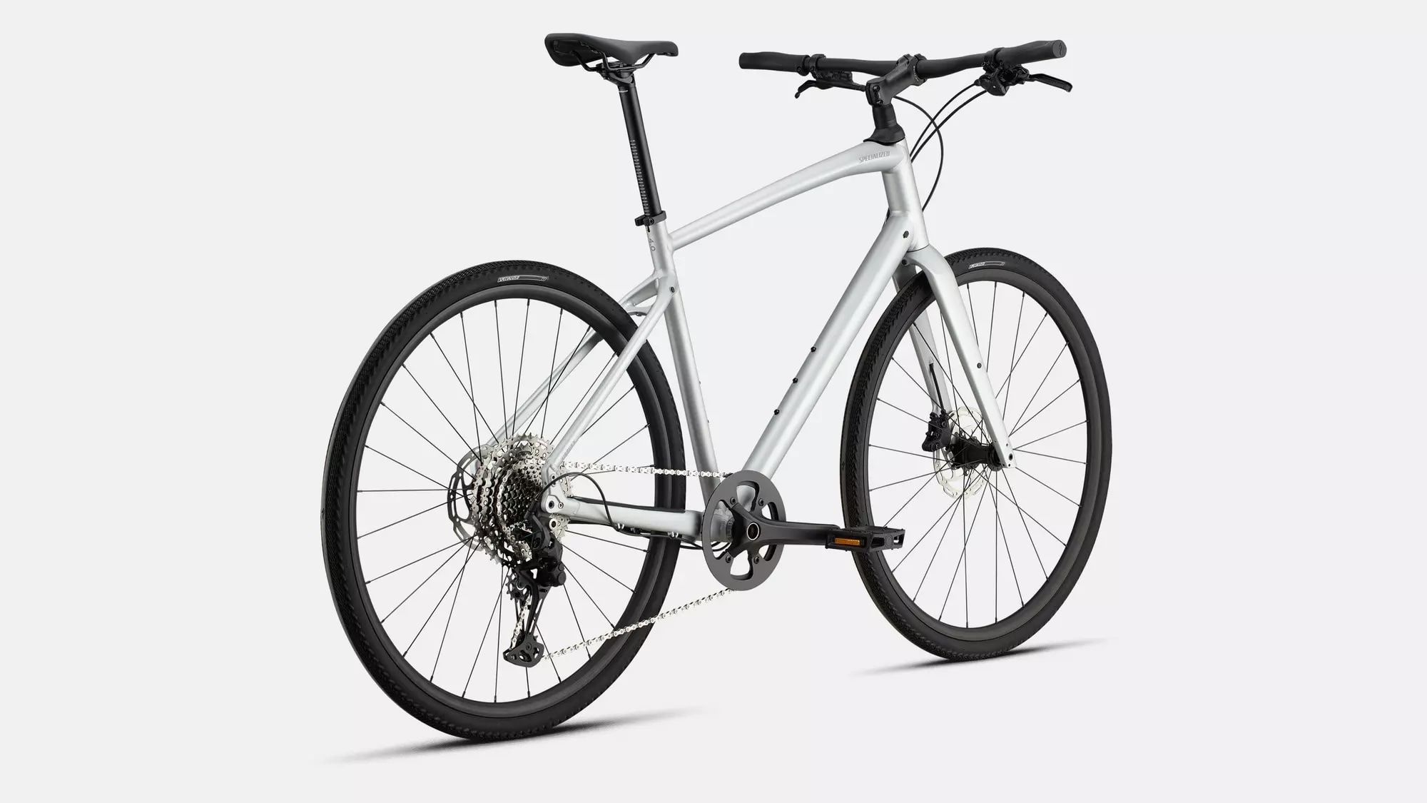 Specialized Cykel, Sirrus X 4.0, Satin Silver Dust / Cool Grey Reflective