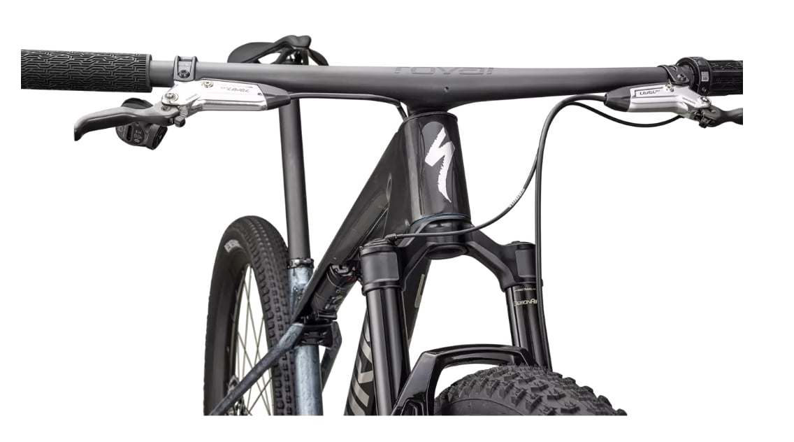 Specialized Cykel, Epic World Cup S-Works, Gloss Glacial Metallic Granite / Brushed Chrome