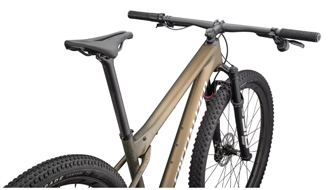 Specialized Cykel, Epic World Cup Pro, Satin Burnt Gold Metallic / Liquid Metal