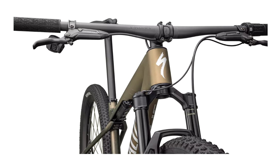 Specialized Cykel, Epic World Cup Pro, Satin Burnt Gold Metallic / Liquid Metal