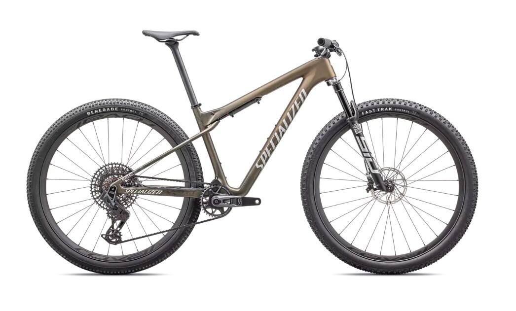 Specialized Cykel, Epic World Cup Pro, Satin Burnt Gold Metallic / Liquid Metal