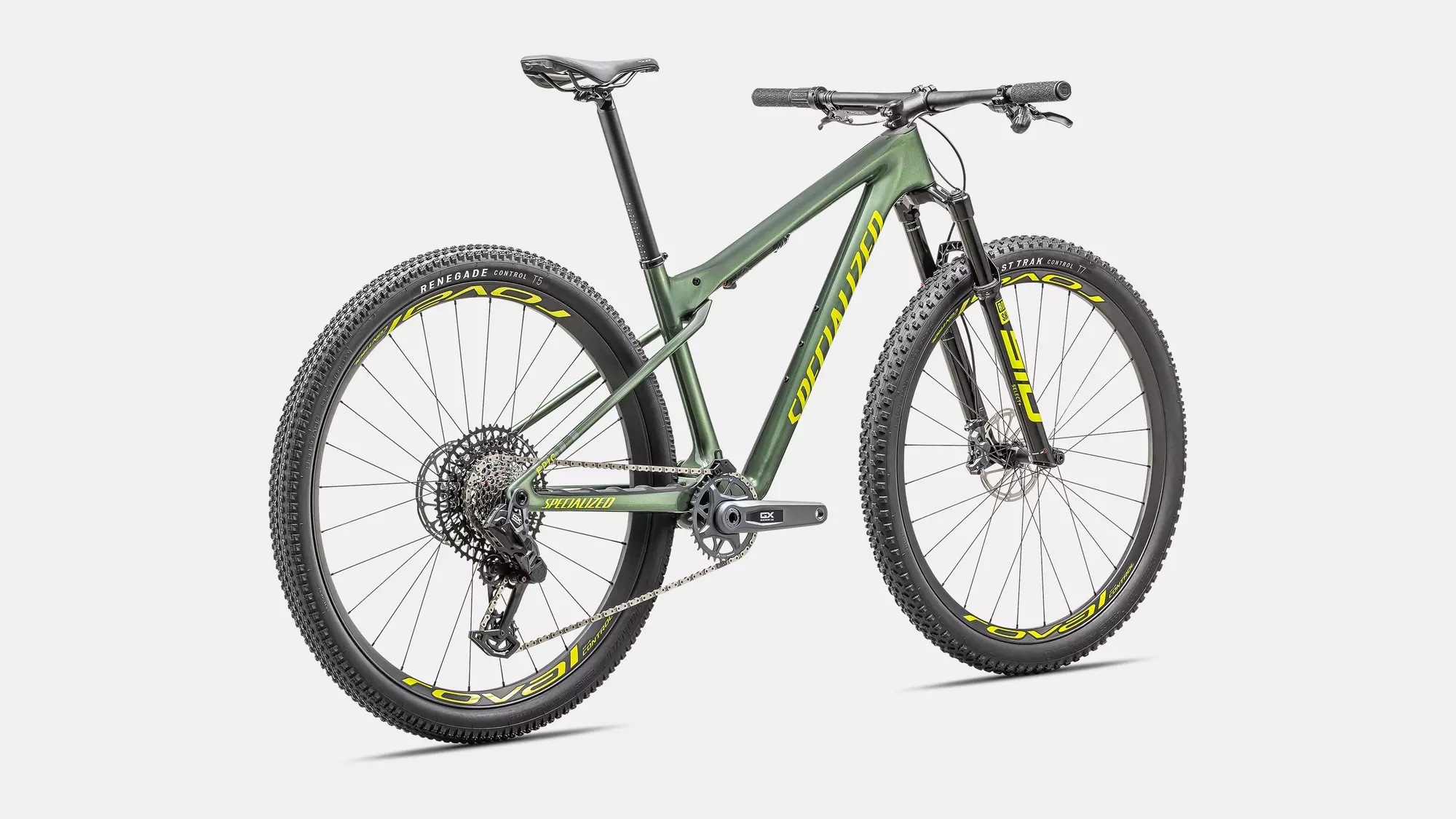 Specialized Cykel, Epic World Cup Expert, Gloss Cypress Metallic / Ion Metallic
