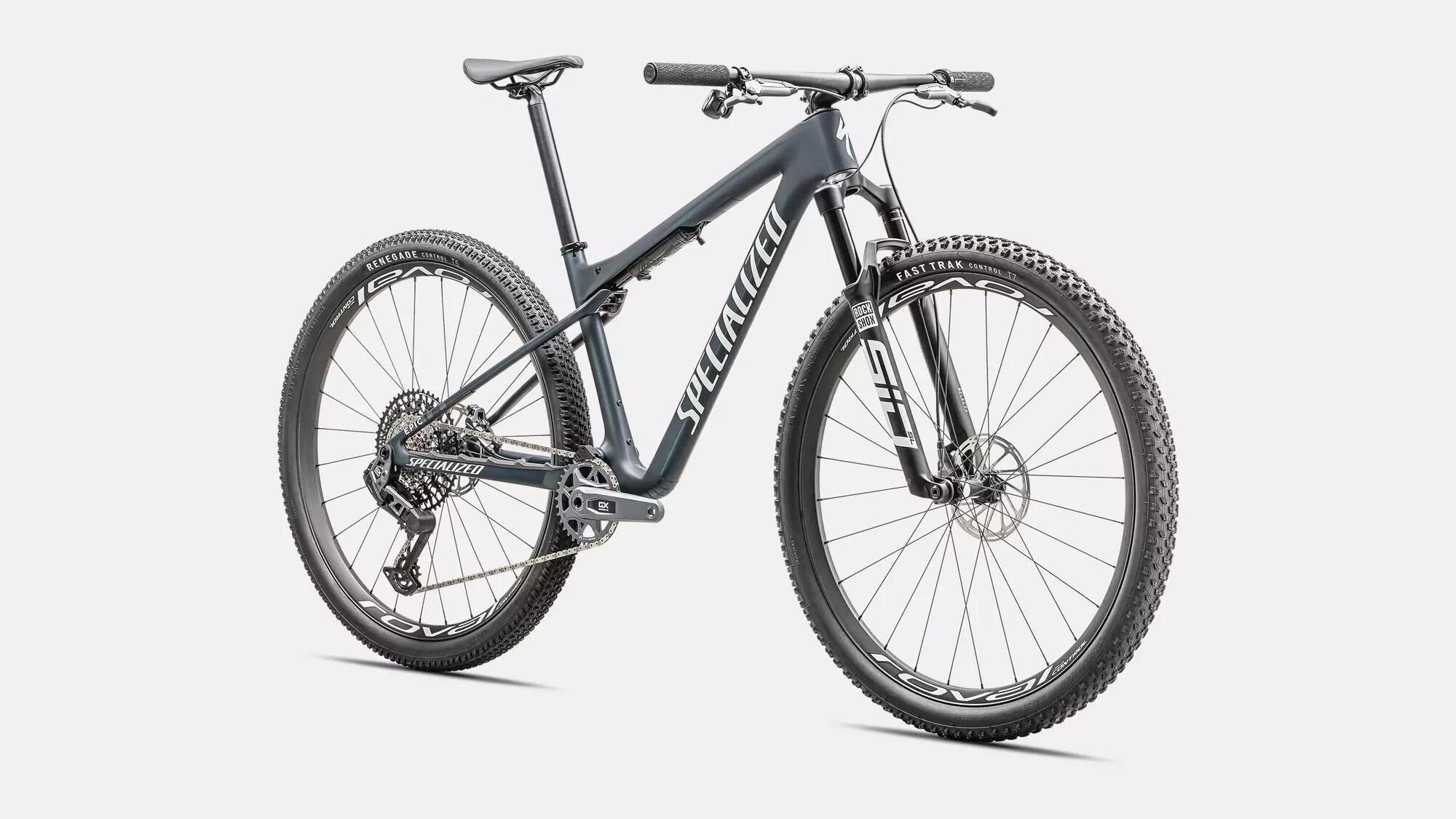 Specialized Cykel, Epic World Cup Expert, Satin Metallic Deep Lake / White / Pearl