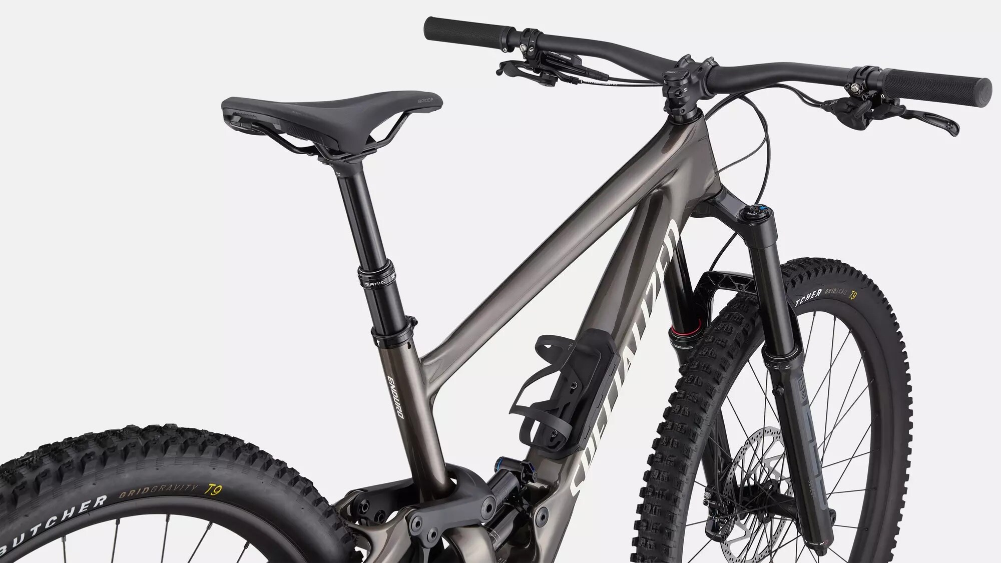 Specialized Cykel, Enduro Comp, Gloss Gunmetal / White Mountains