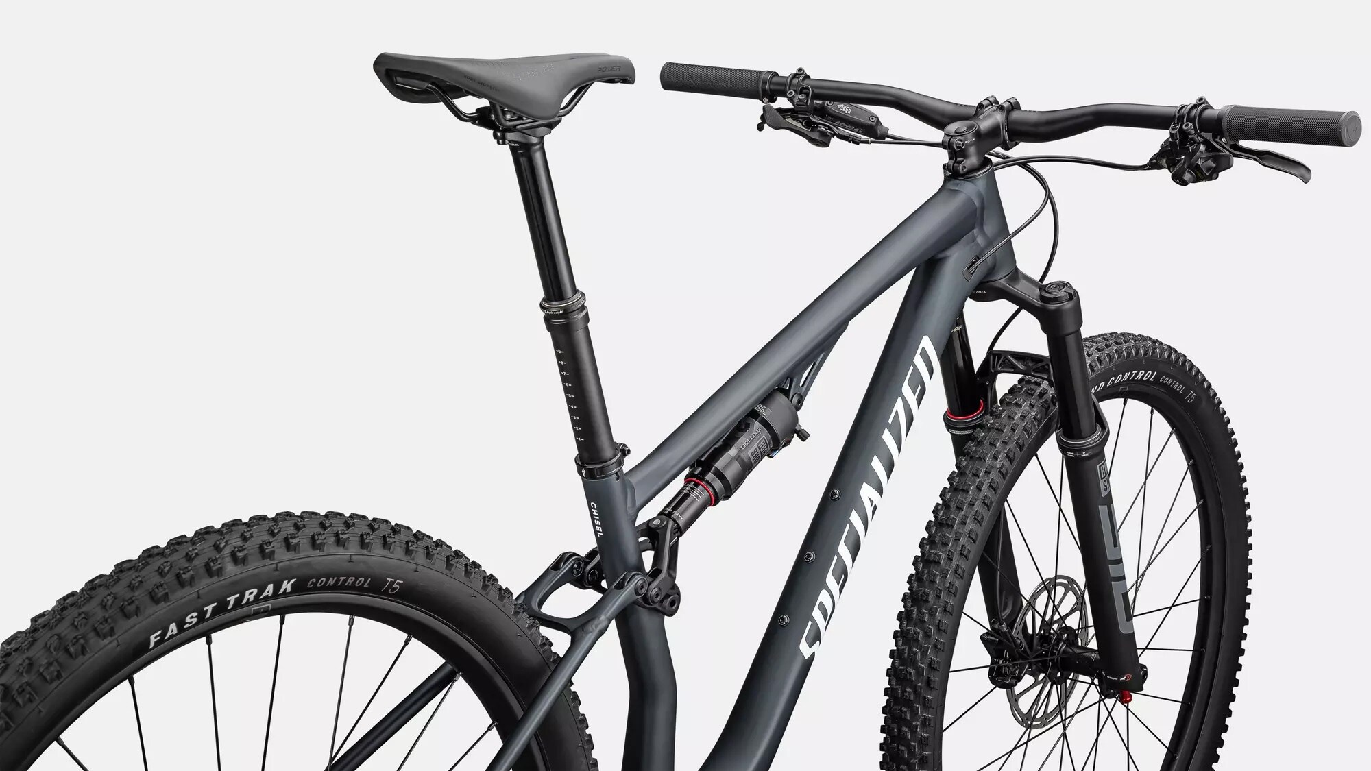 Specialized Cykel, Chisel FS Comp, Satin Metallic Deep Lake / Gloss White