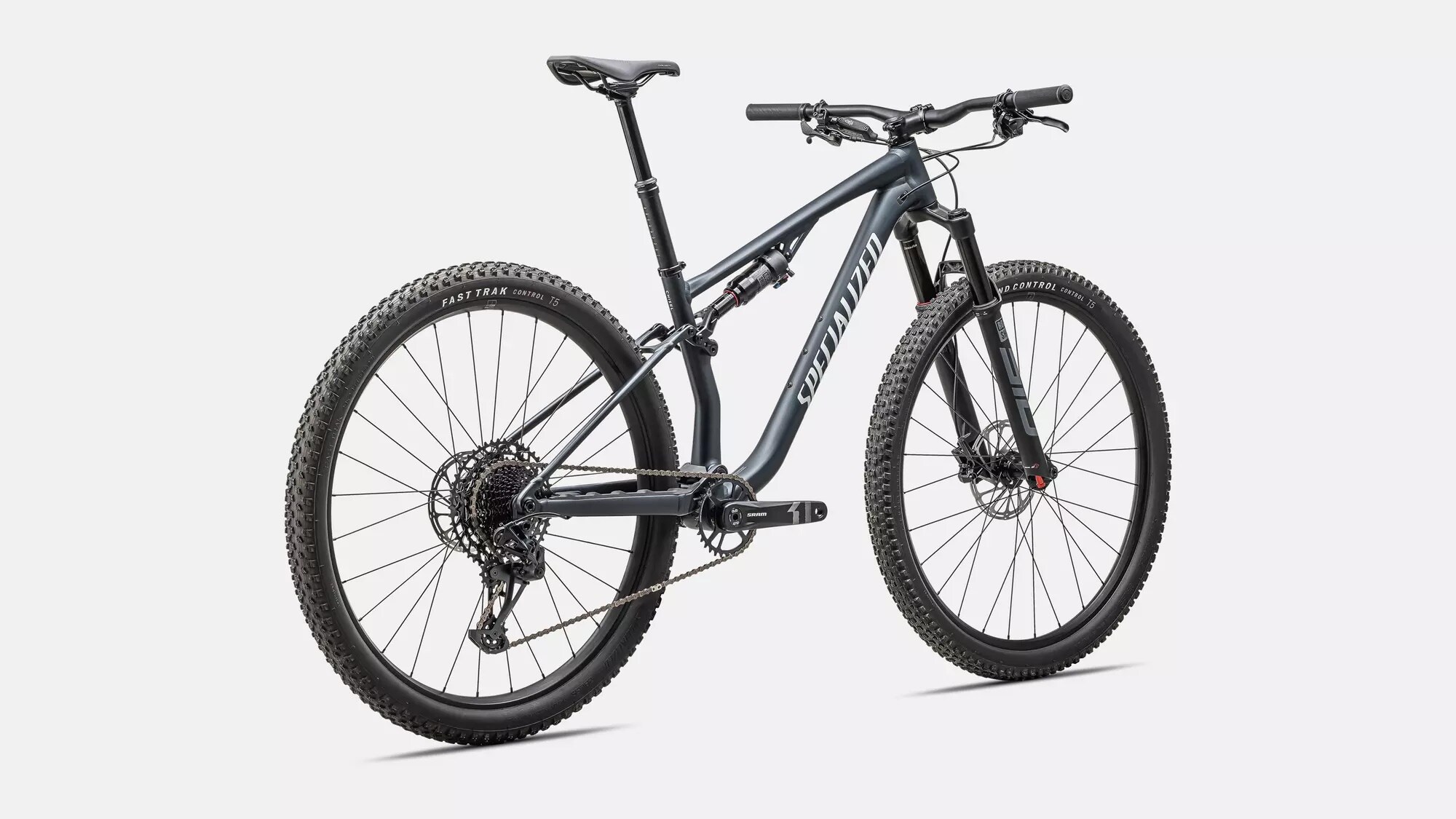 Specialized Cykel, Chisel FS Comp, Satin Metallic Deep Lake / Gloss White