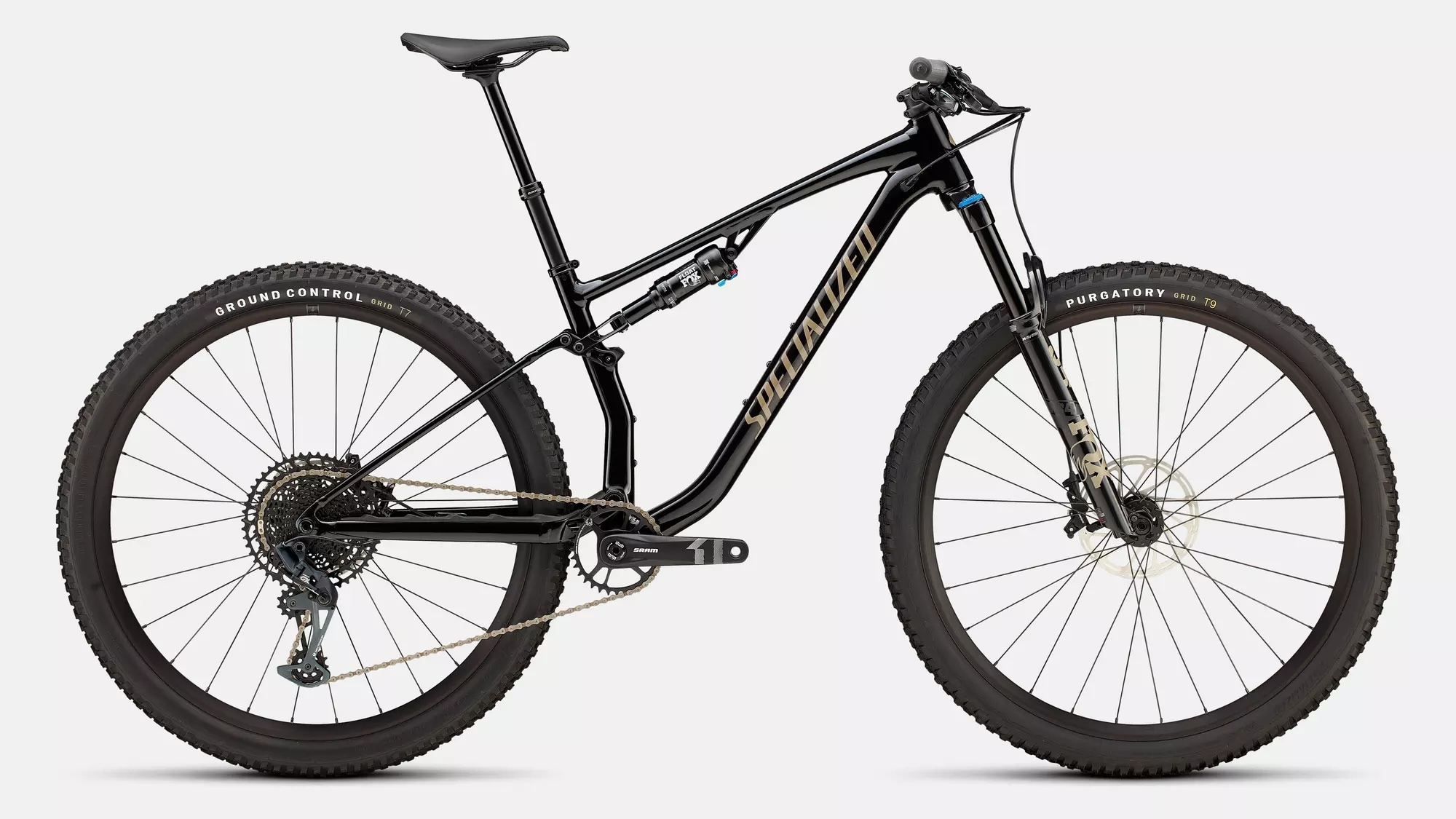 Specialized Cykel, Chisel FS Comp EVO, Gloss Black / Taupe
