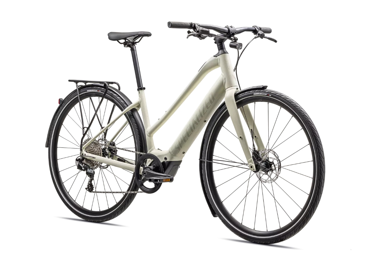 Specialized Cykel, Turbo Vado SL 4.0 EQ Step-Through, Birch / Limestone Speckling / Birch Reflective