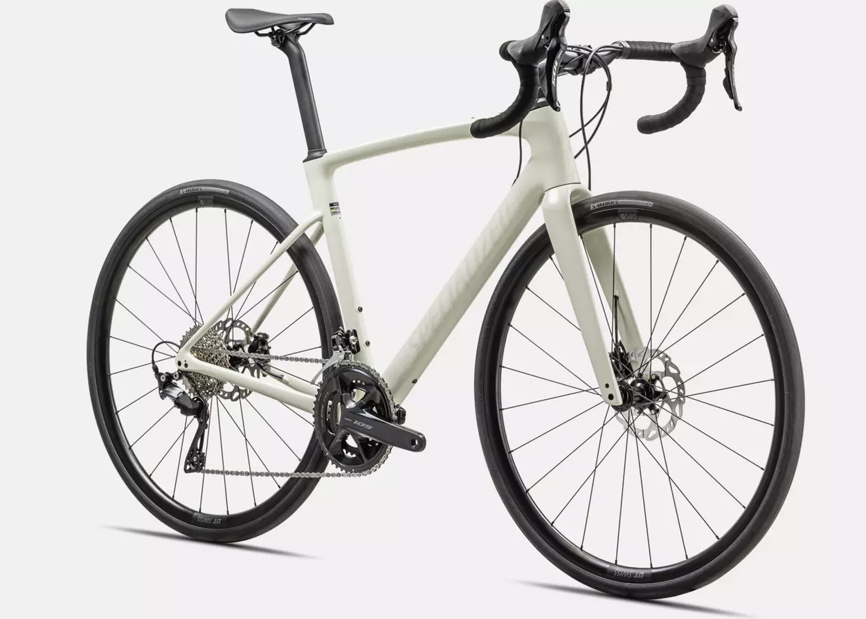 Specialized Cykel, Roubaix SL8 SPORT 105, GLOSS BIRCH/WHITE MOUNTAINS/ABALONE