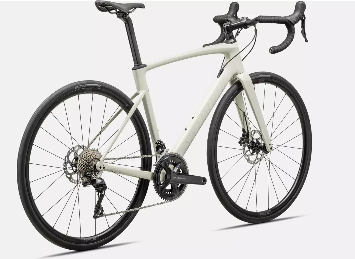 Specialized Cykel, Roubaix SL8 SPORT 105, GLOSS BIRCH/WHITE MOUNTAINS/ABALONE