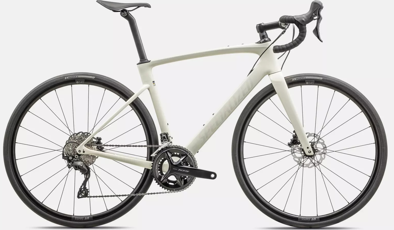 Specialized Cykel, Roubaix SL8 SPORT 105, GLOSS BIRCH/WHITE MOUNTAINS/ABALONE