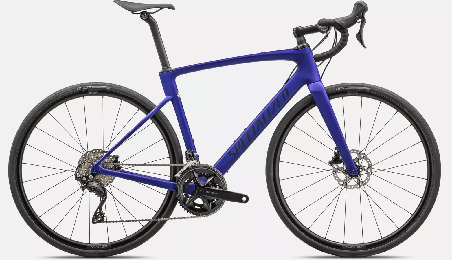 Specialized Cykel, Roubaix SL8 SPORT 105, METALLIC SAPPHIRE/BLUE ONYX