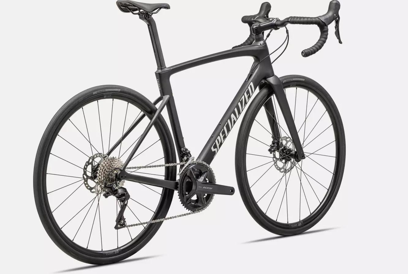 Specialized Cykel, Roubaix SL8 SPORT 105, SATIN METALLIC OBSIDIAN/BIRCH