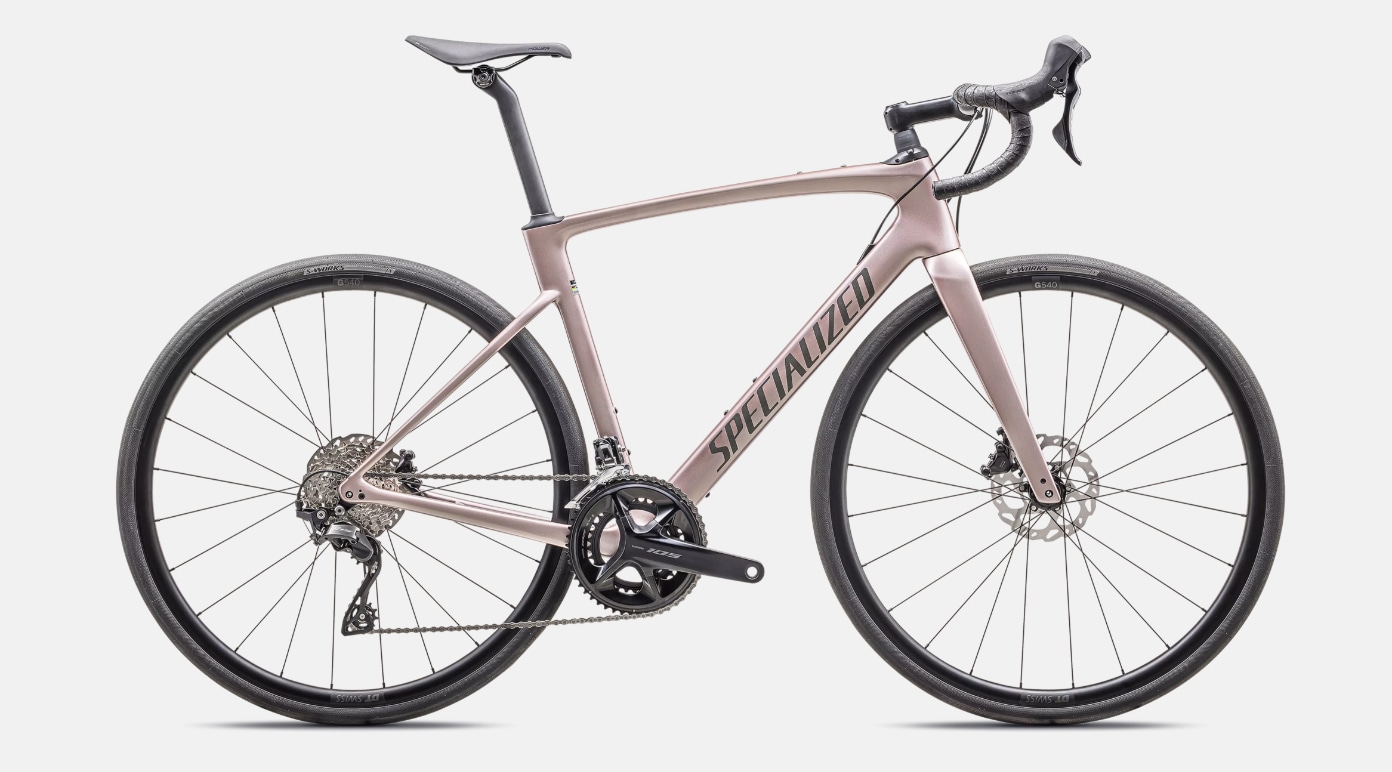 Specialized Cykel, Roubaix SL8 SPORT 105, Gloss Champagne / Smoke