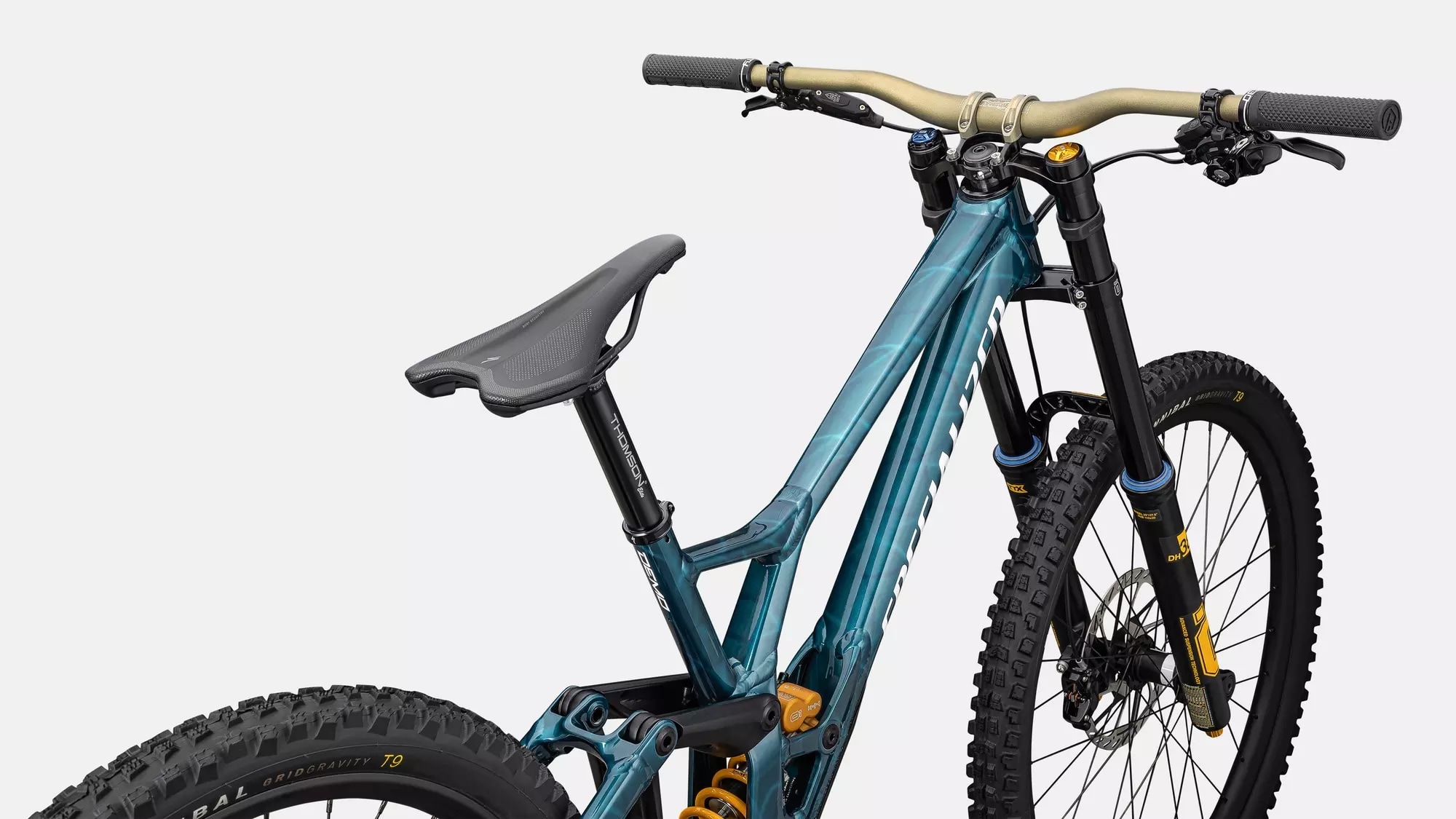 Specialized Cykel, Demo Race, GLOSS TEAL TINT/ WHITE