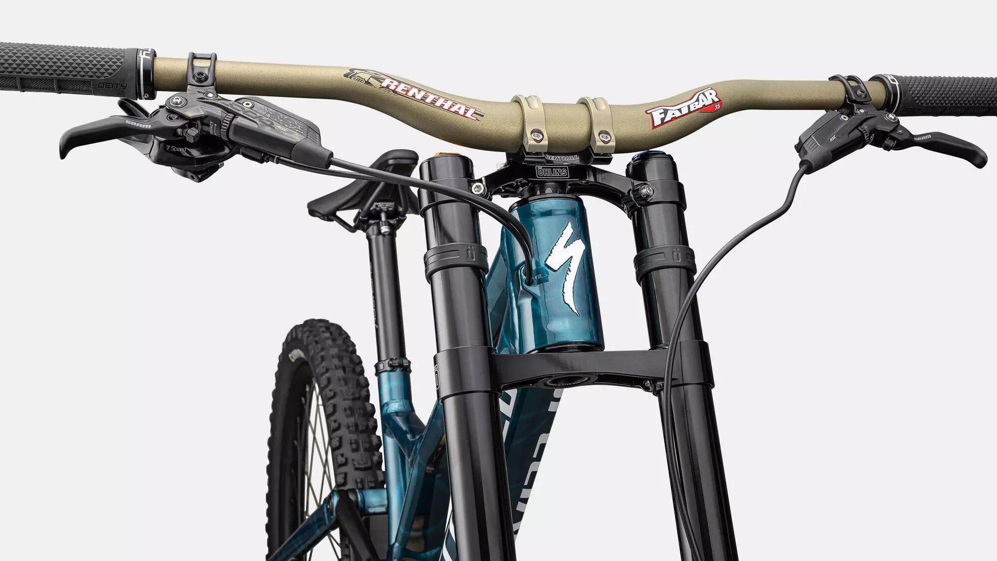 Specialized Cykel, Demo Race, GLOSS TEAL TINT/ WHITE