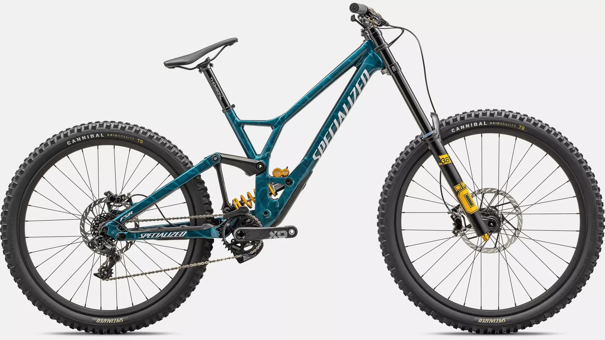 Specialized Cykel, Demo Race, GLOSS TEAL TINT/ WHITE