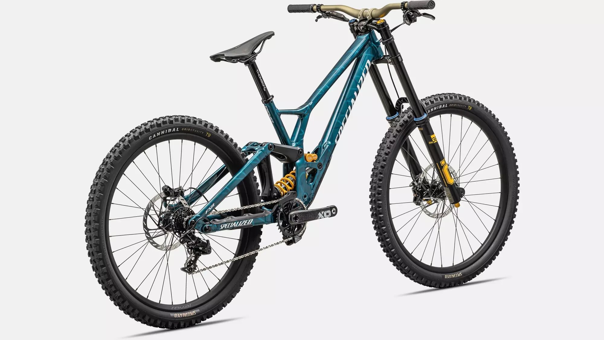 Specialized Cykel, Demo Race, GLOSS TEAL TINT/ WHITE