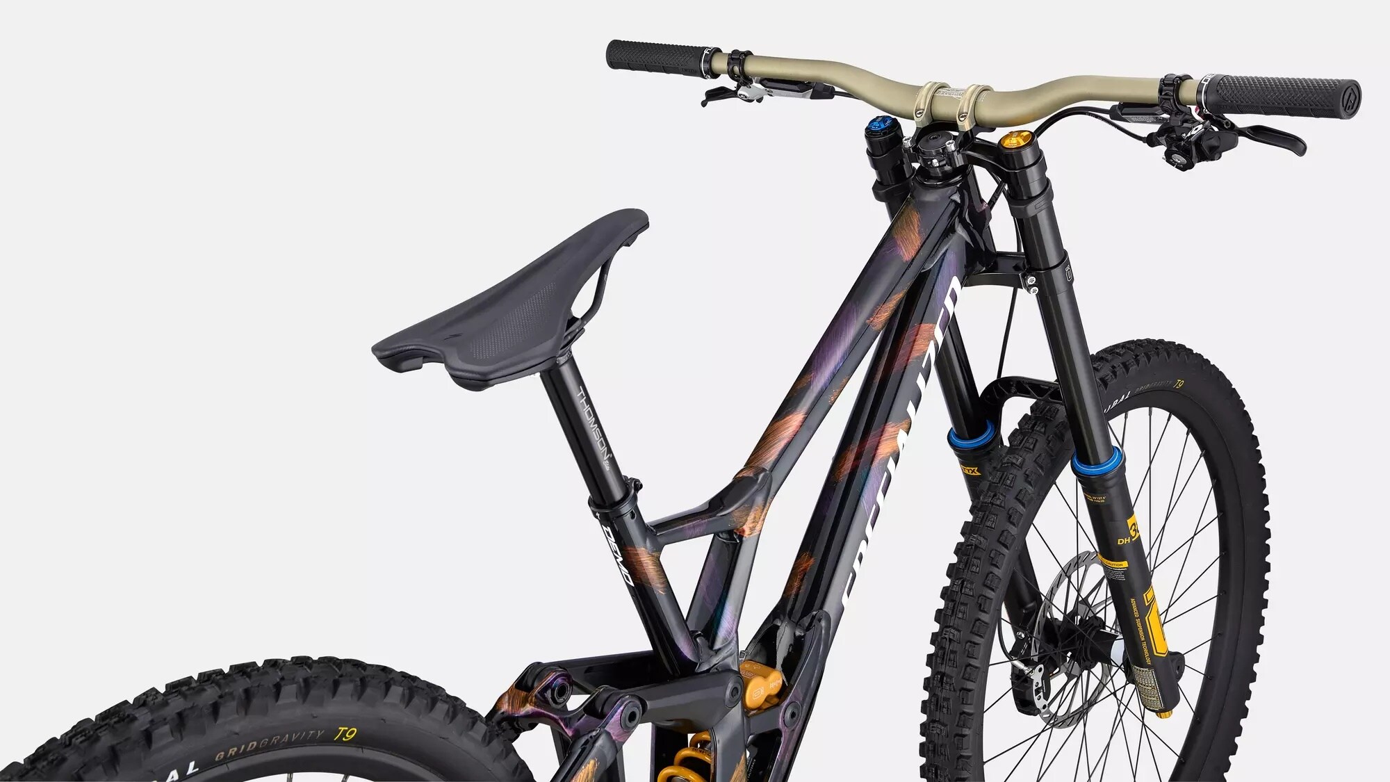 Specialized Cykel, Demo Race, Gloss Obsidian / Brushed / Chameleon Supernova