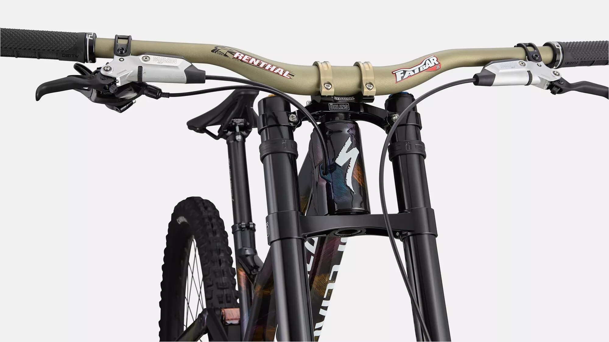 Specialized Cykel, Demo Race, Gloss Obsidian / Brushed / Chameleon Supernova