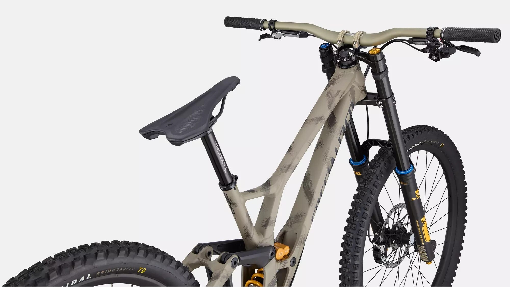 Specialized Cykel, Demo Race, Satin Taupe / Black / Brushed