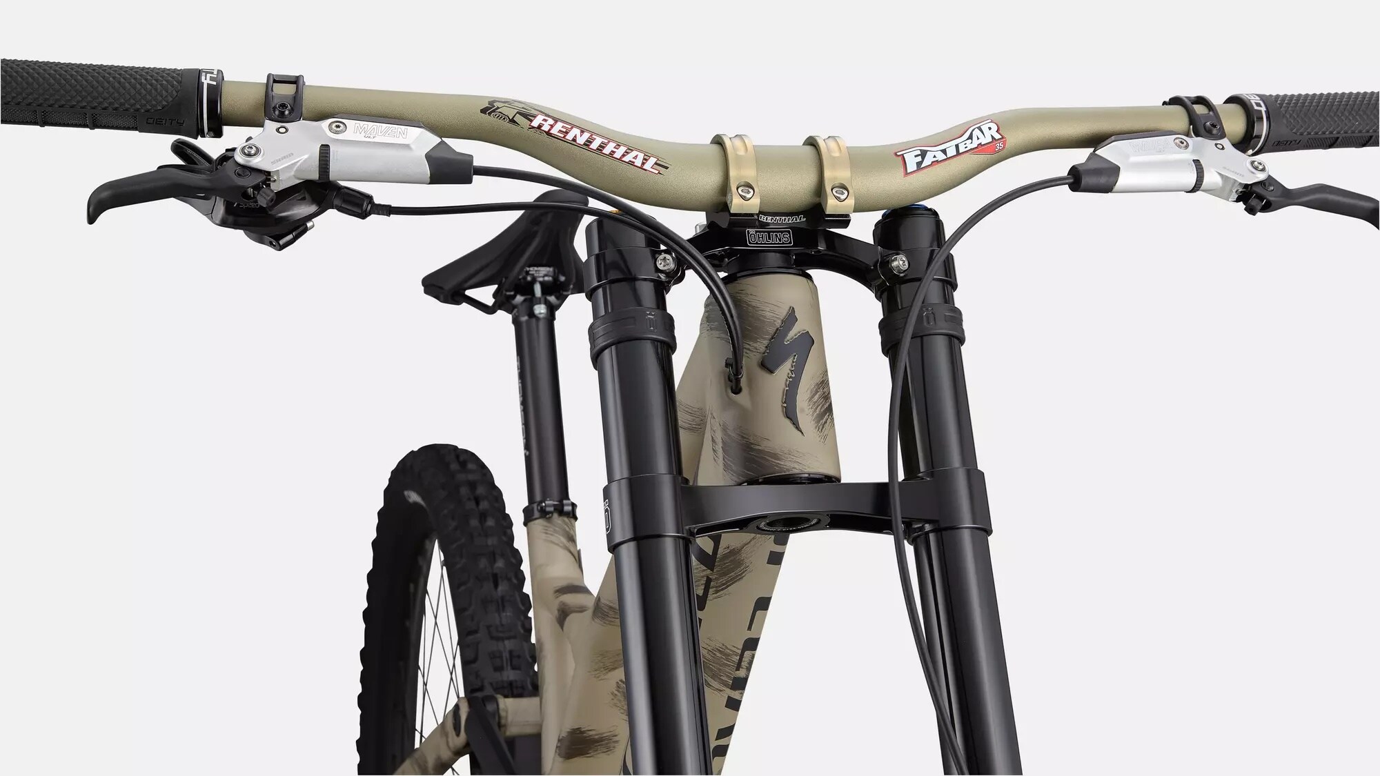 Specialized Cykel, Demo Race, Satin Taupe / Black / Brushed