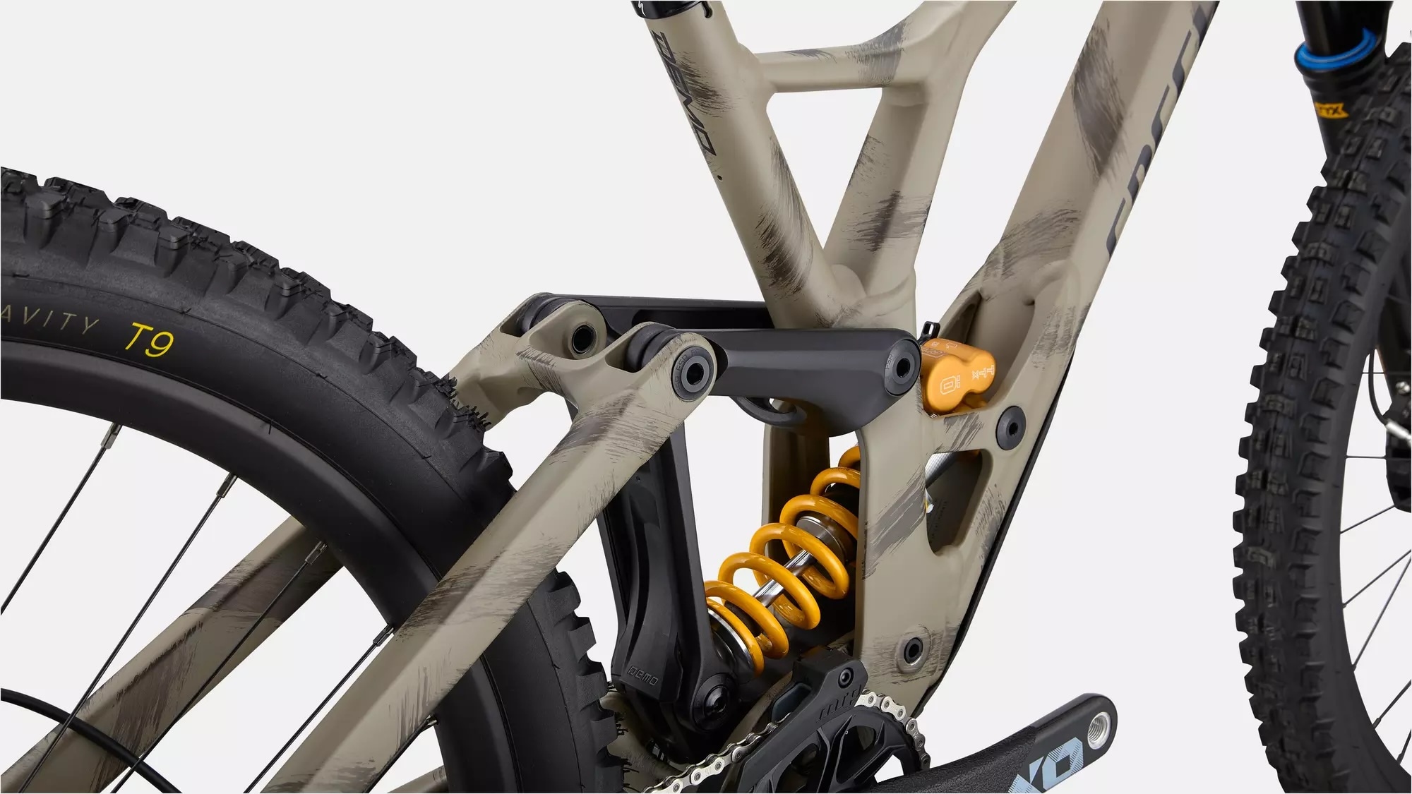 Specialized Cykel, Demo Race, Satin Taupe / Black / Brushed