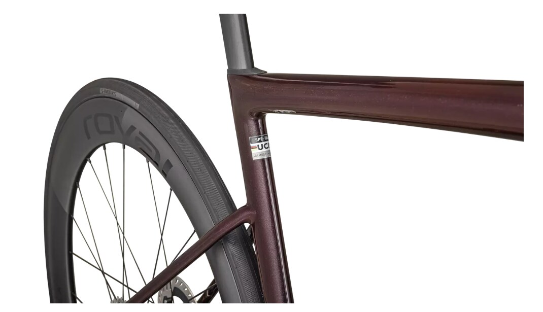 Specialized Cykel, Tarmac SL8 S-Works Shimano Dura-Ace Di2, Gloss Solidity / Red To Black Pearl / Metallic White Silver