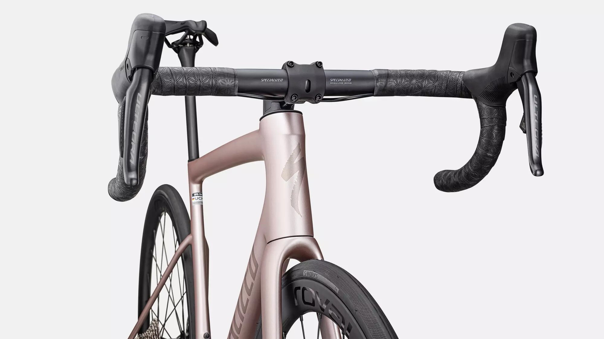 Specialized Cykel, Tarmac SL8 Expert UDi2, Satin Champagne / Black Pearl