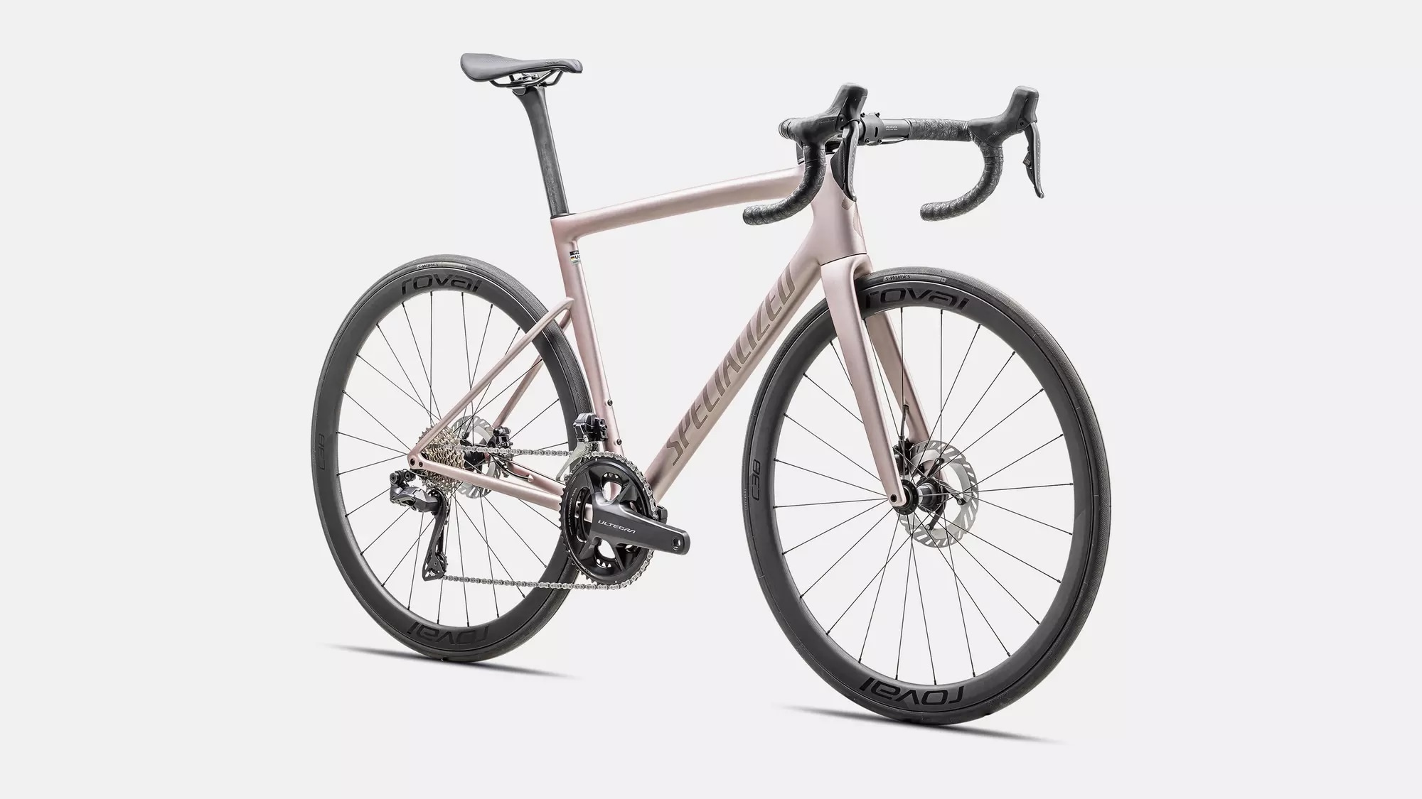 Specialized Cykel, Tarmac SL8 Expert UDi2, Satin Champagne / Black Pearl