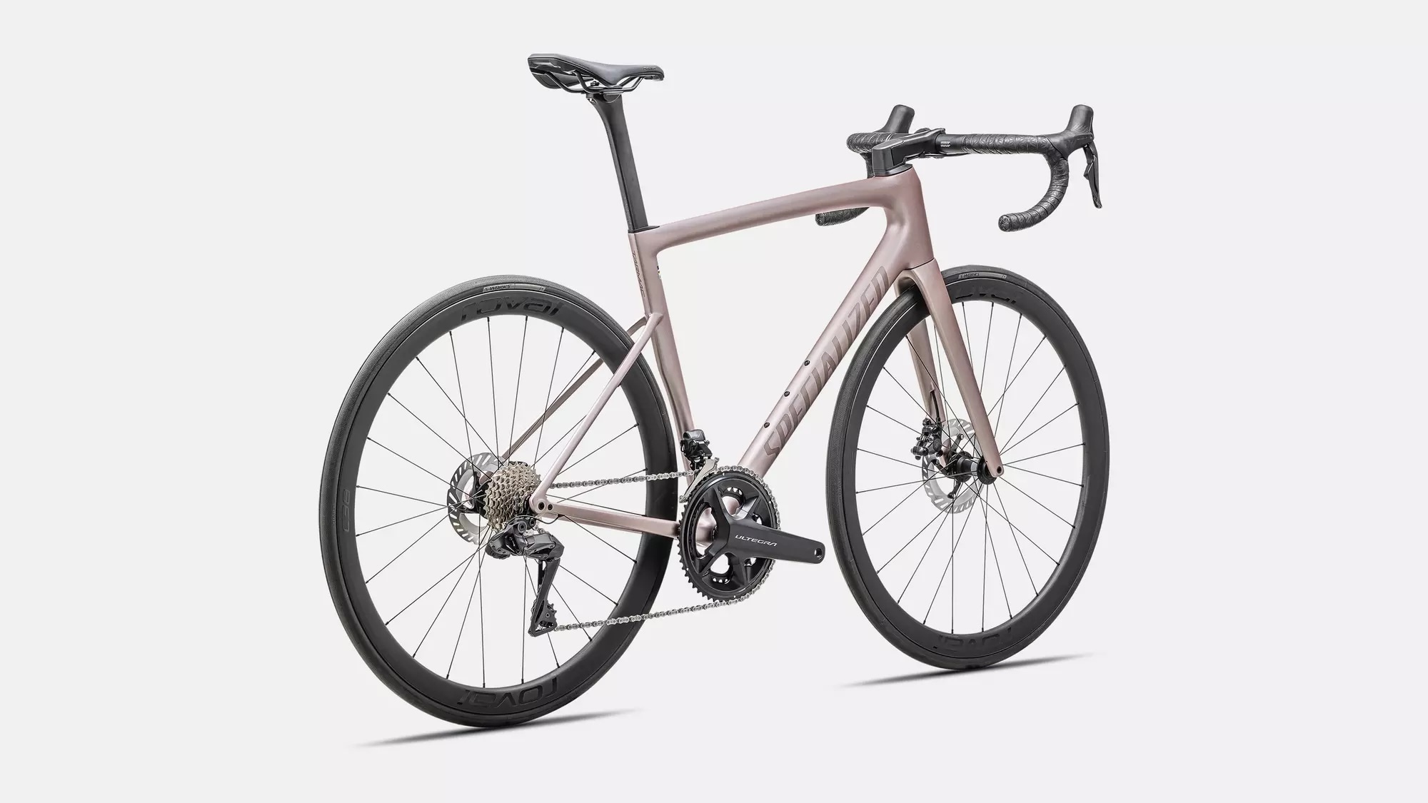 Specialized Cykel, Tarmac SL8 Expert UDi2, Satin Champagne / Black Pearl
