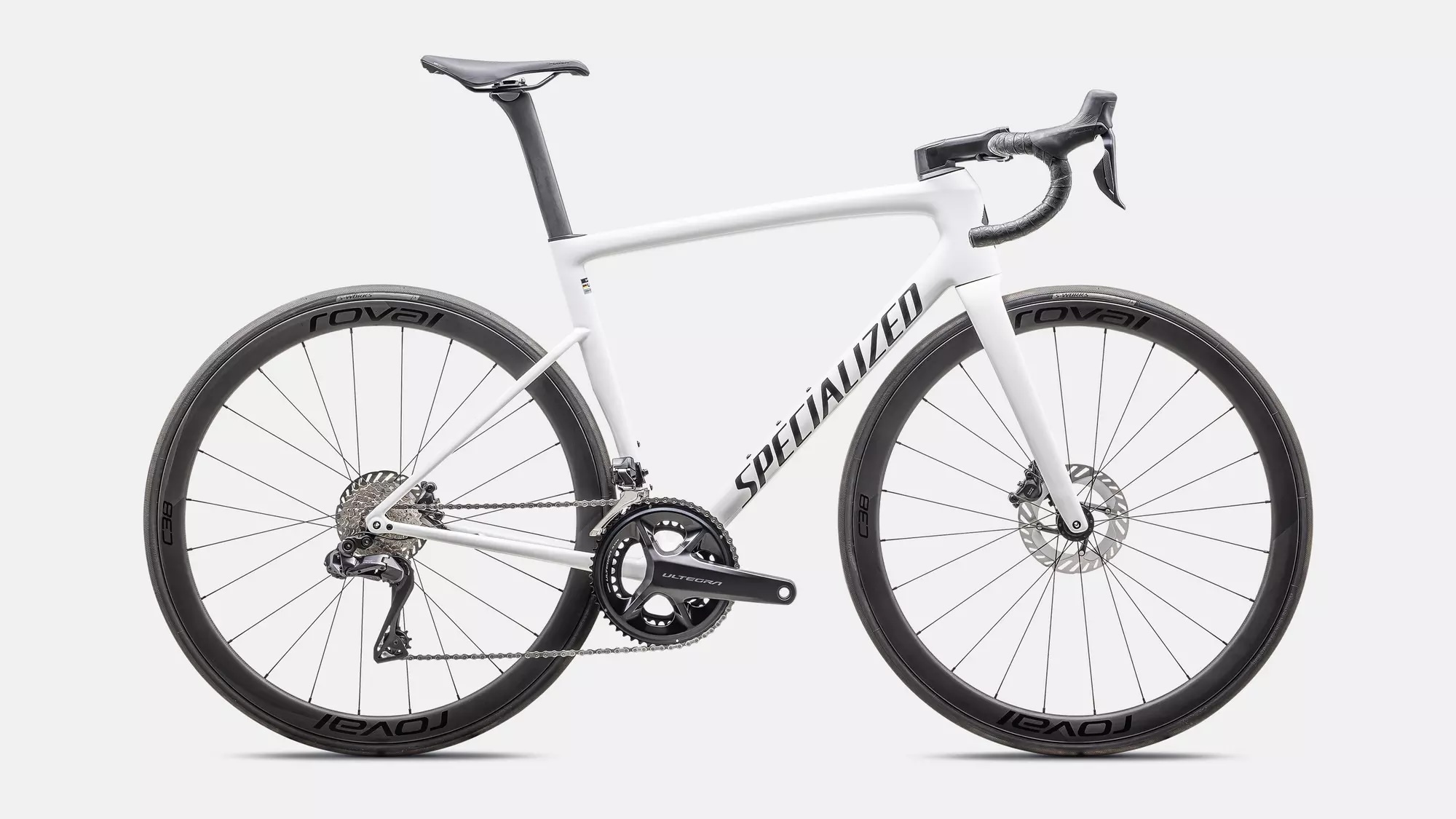 Specialized Cykel, Tarmac SL8 Expert UDi2, Gloss White / Black Metallic 