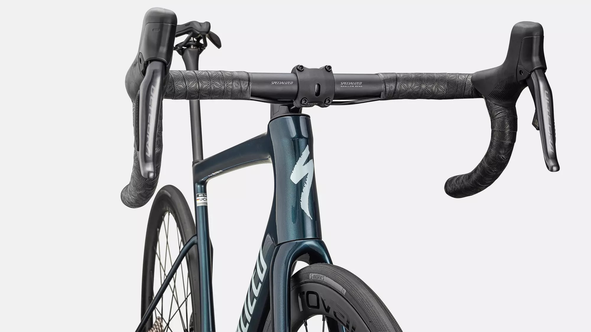 Specialized Cykel, Tarmac SL8 Expert UDi2, Gloss Deep Lake Metallic / Green Pearl Over Seafoam