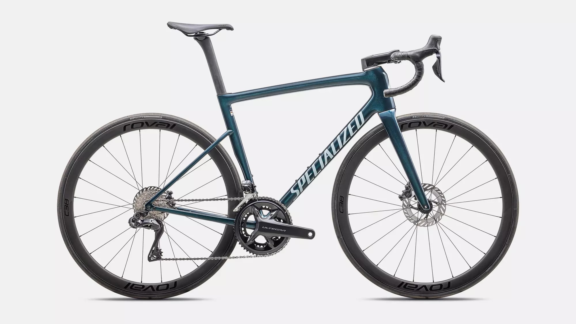 Specialized Cykel, Tarmac SL8 Expert UDi2, Gloss Deep Lake Metallic / Green Pearl Over Seafoam
