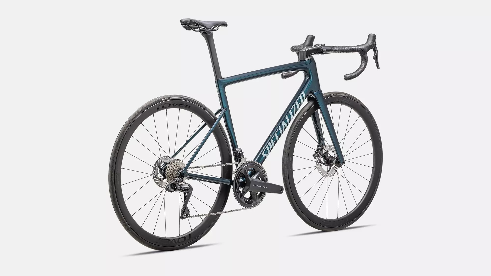 Specialized Cykel, Tarmac SL8 Expert UDi2, Gloss Deep Lake Metallic / Green Pearl Over Seafoam