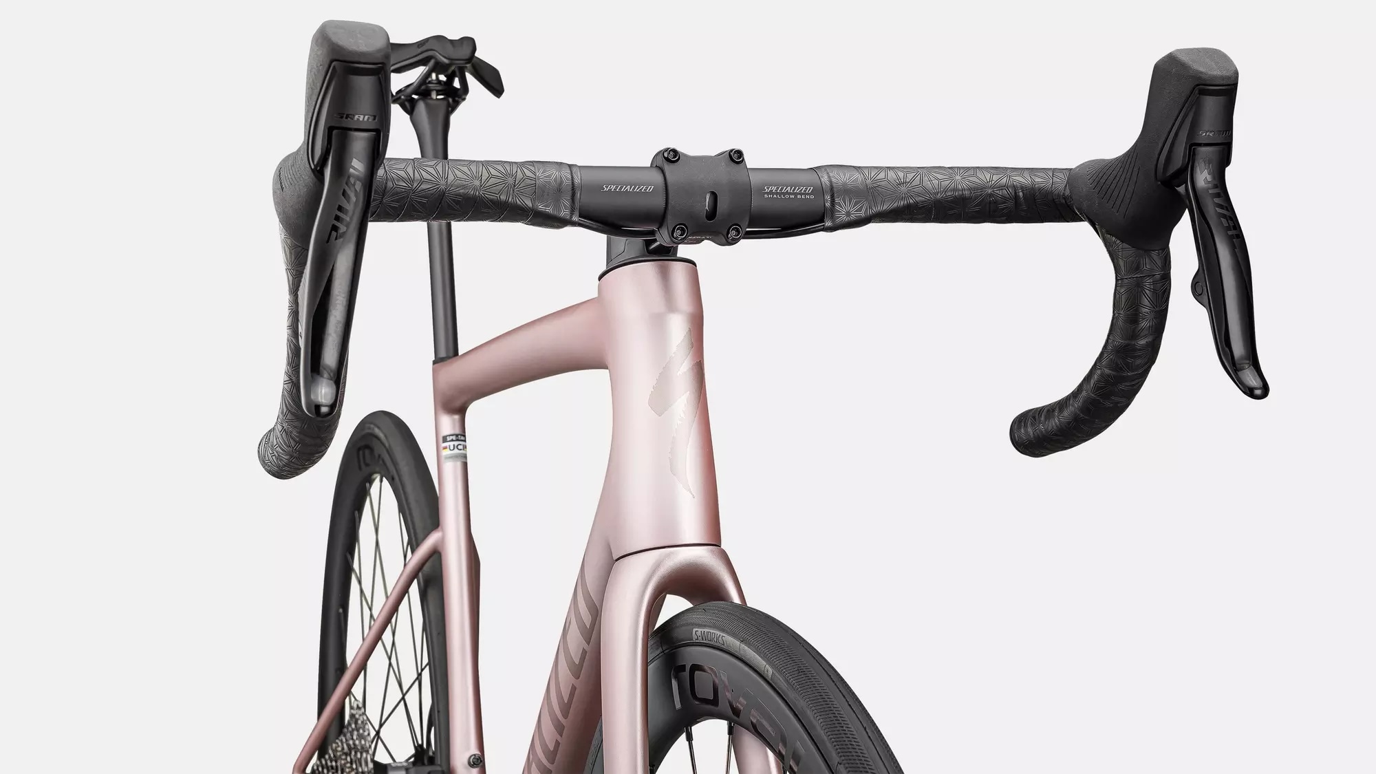 Specialized Cykel, Tarmac SL8 Expert, Satin Champagne / Black Pearl
