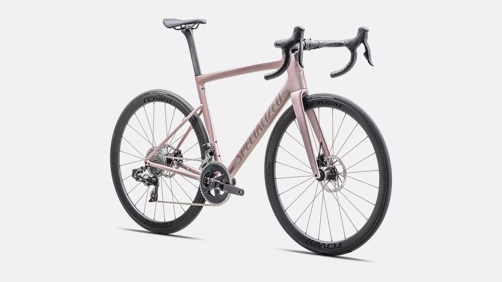 Specialized Cykel, Tarmac SL8 Expert, Satin Champagne / Black Pearl