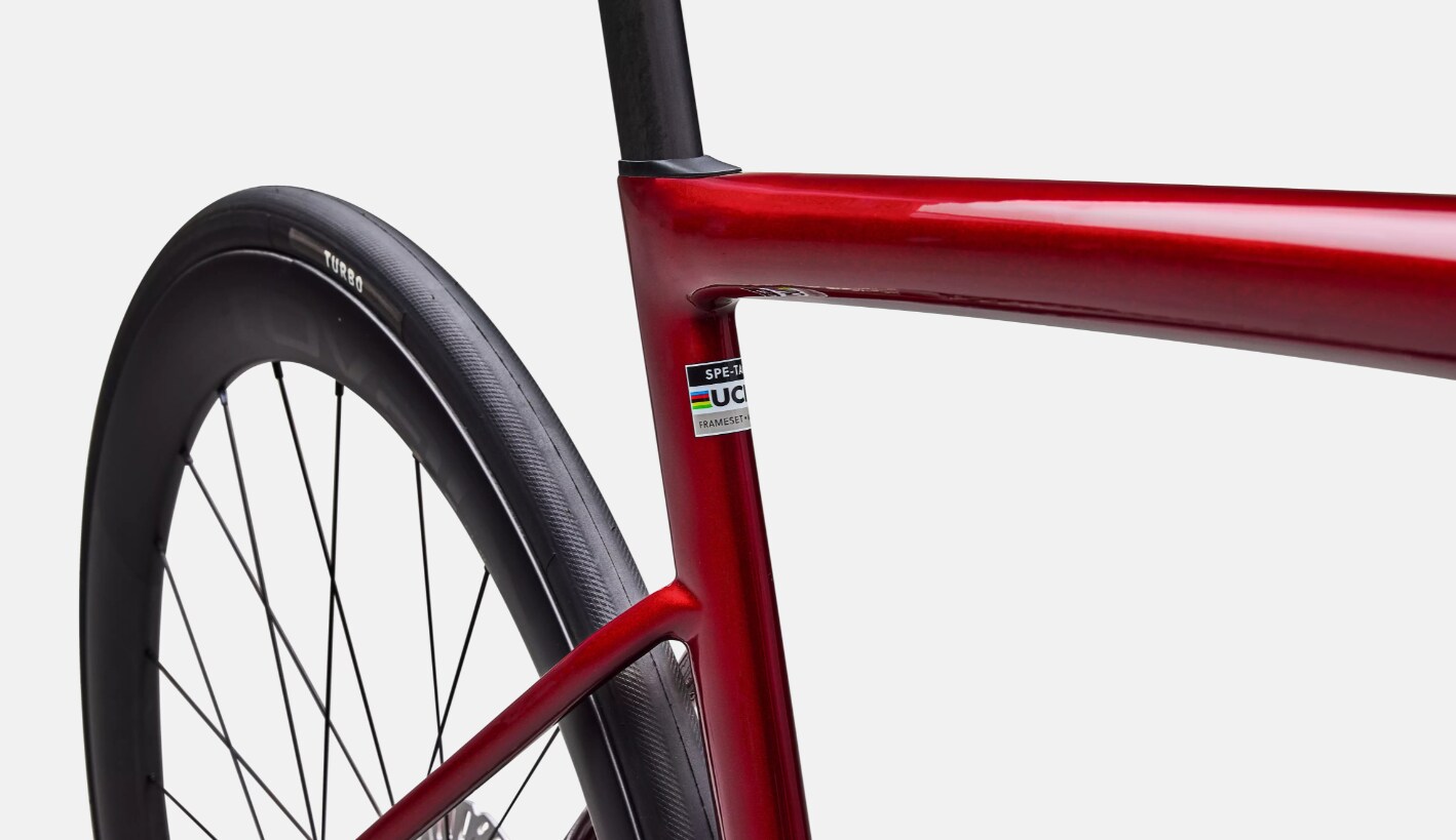 Specialized Cykel, Tarmac SL8 Pro UDi2, Gloss Red Sky / Chrome