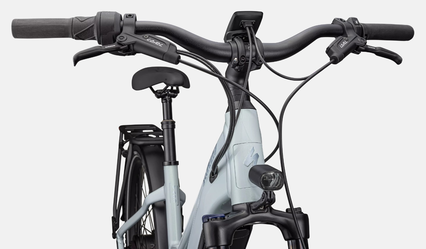 Specialized Cykel, Turbo Vado 4.0 IGH Step-Through, Satin Seafoam / 25% Lapis Pearl / Glacial Metallic