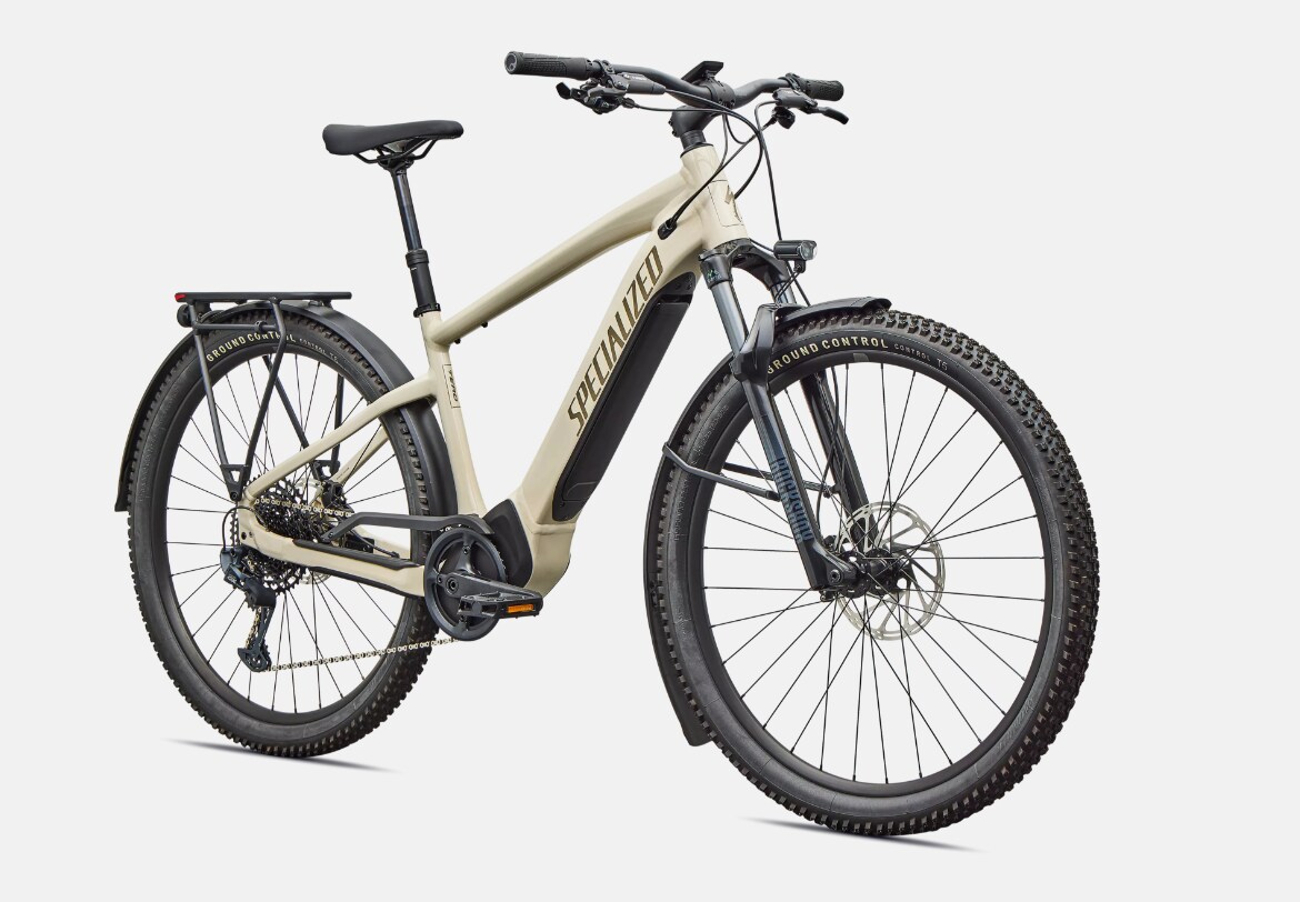 Specialized Cykel, Turbo Tero 5.0 EQ Step Through, Gloss White Mountains / Gun Metal