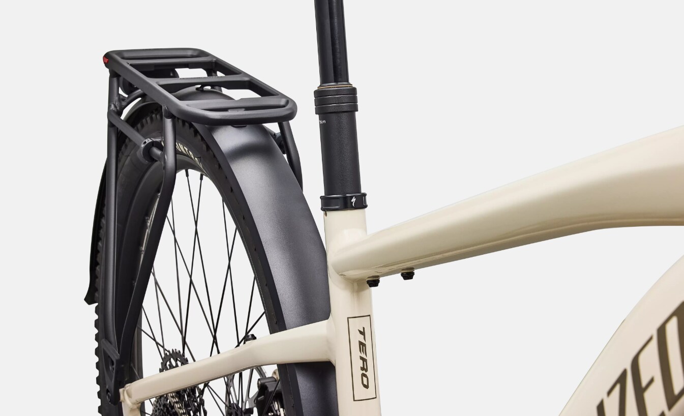 Specialized Cykel, Turbo Tero 5.0 EQ Step Through, Gloss White Mountains / Gun Metal