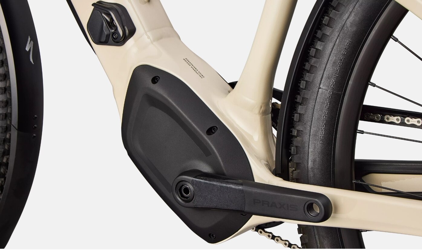 Specialized Cykel, Turbo Tero 5.0 EQ Step Through, Gloss White Mountains / Gun Metal