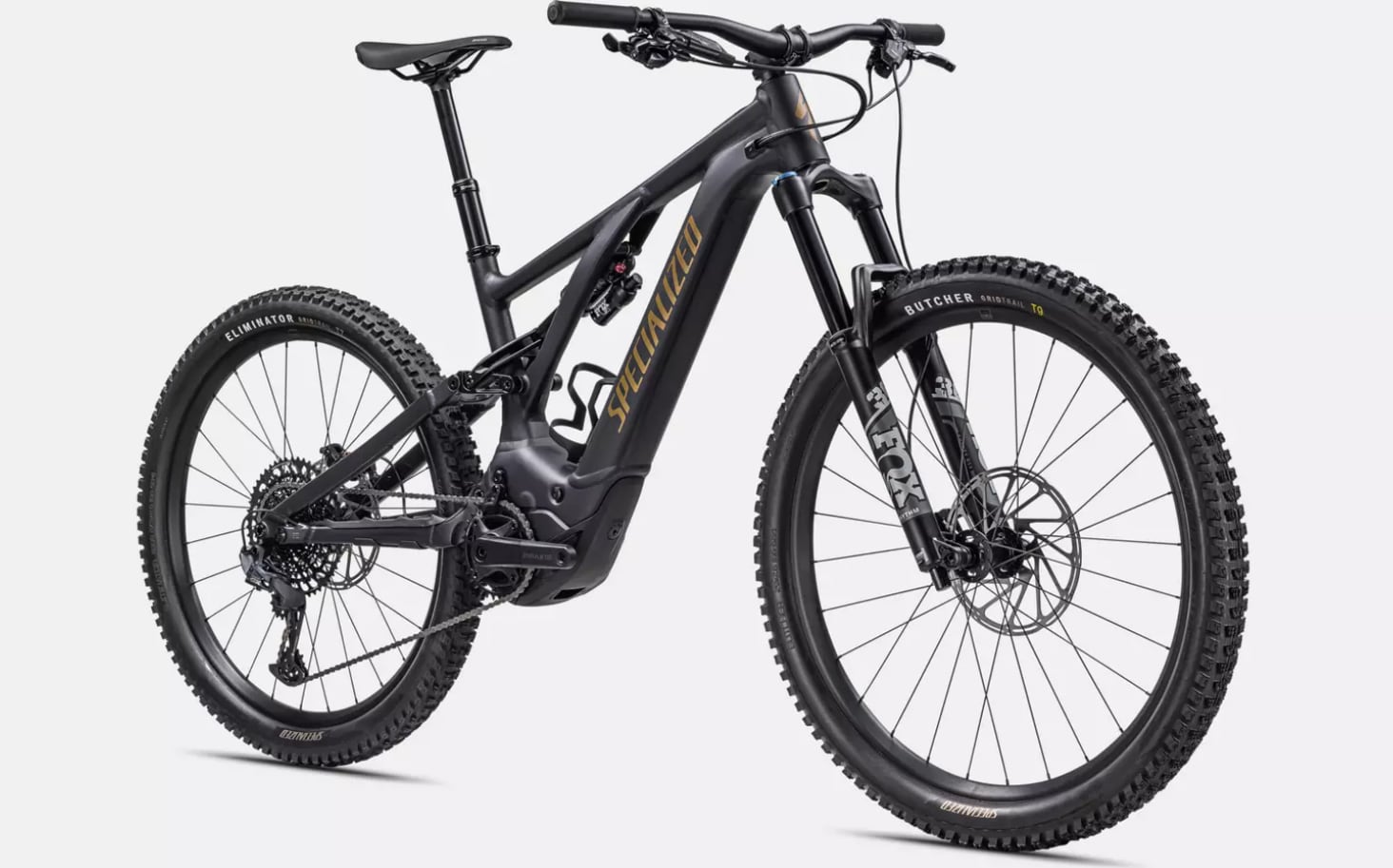 Specialized Cykel, Turbo Levo Comp Alloy, Satin Midnight Shadow / Harvest Gold Metallic